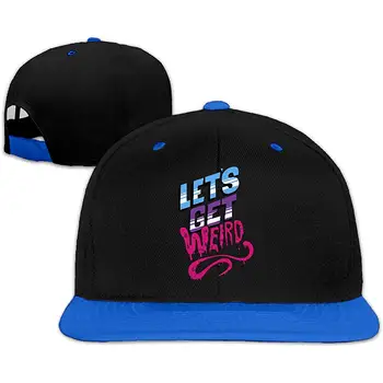 

TSDFCLet's Get Weird Contrast Hip Hop Baseball Cap Unisex Adjustable White