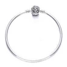 925 пробы браслет из серебра и ограниченная серия Красота с Белль Очарованный Роуз Застежка Браслета Fit бисера браслеты с подвесками ювелирных изделий в Европе