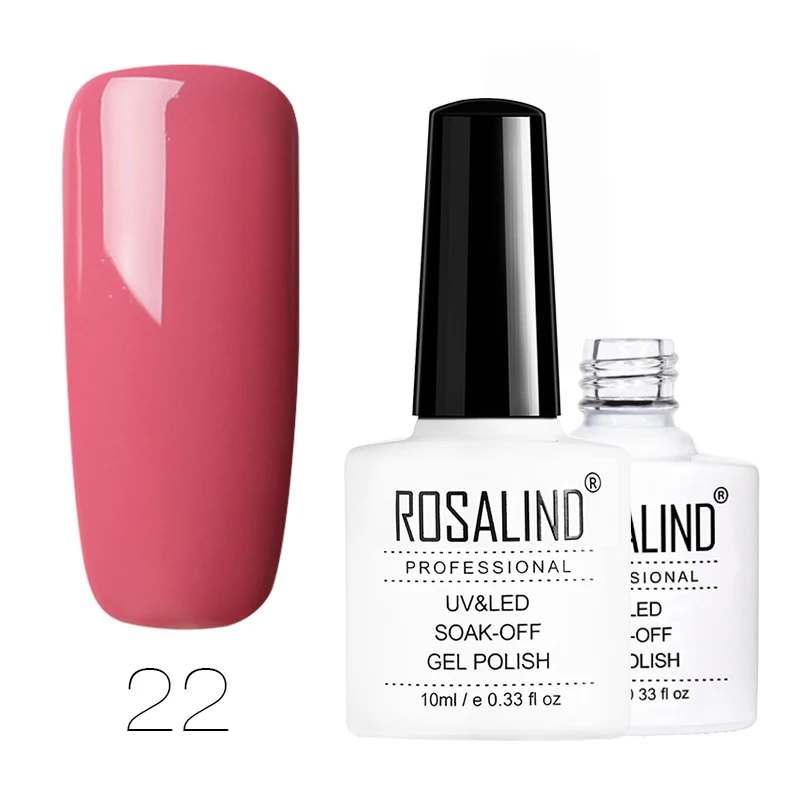 RD22 ROSALIND Гель-лак для ногтей, светящийся Алмазный красный Гель-лак для дизайна ногтей, предназначен для замачивания, полуоснова, белая УФ лампа, Гель-лак - Цвет: RD22