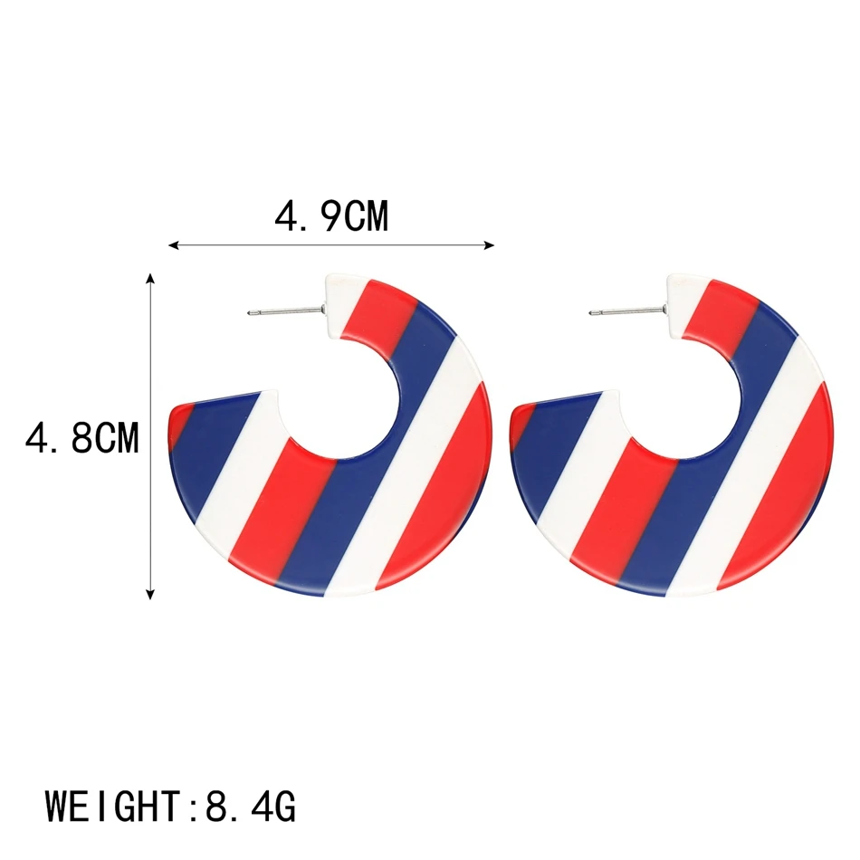 Женские модные серьги Match Right геометрические/Акриловые/круглые/обручи/массивные