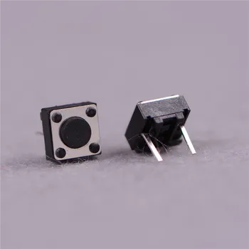 

50Pcs Momentary Tactile Tact Push Button Switch 2 Pin DIP 6x6x4.3mm High 4.3mm