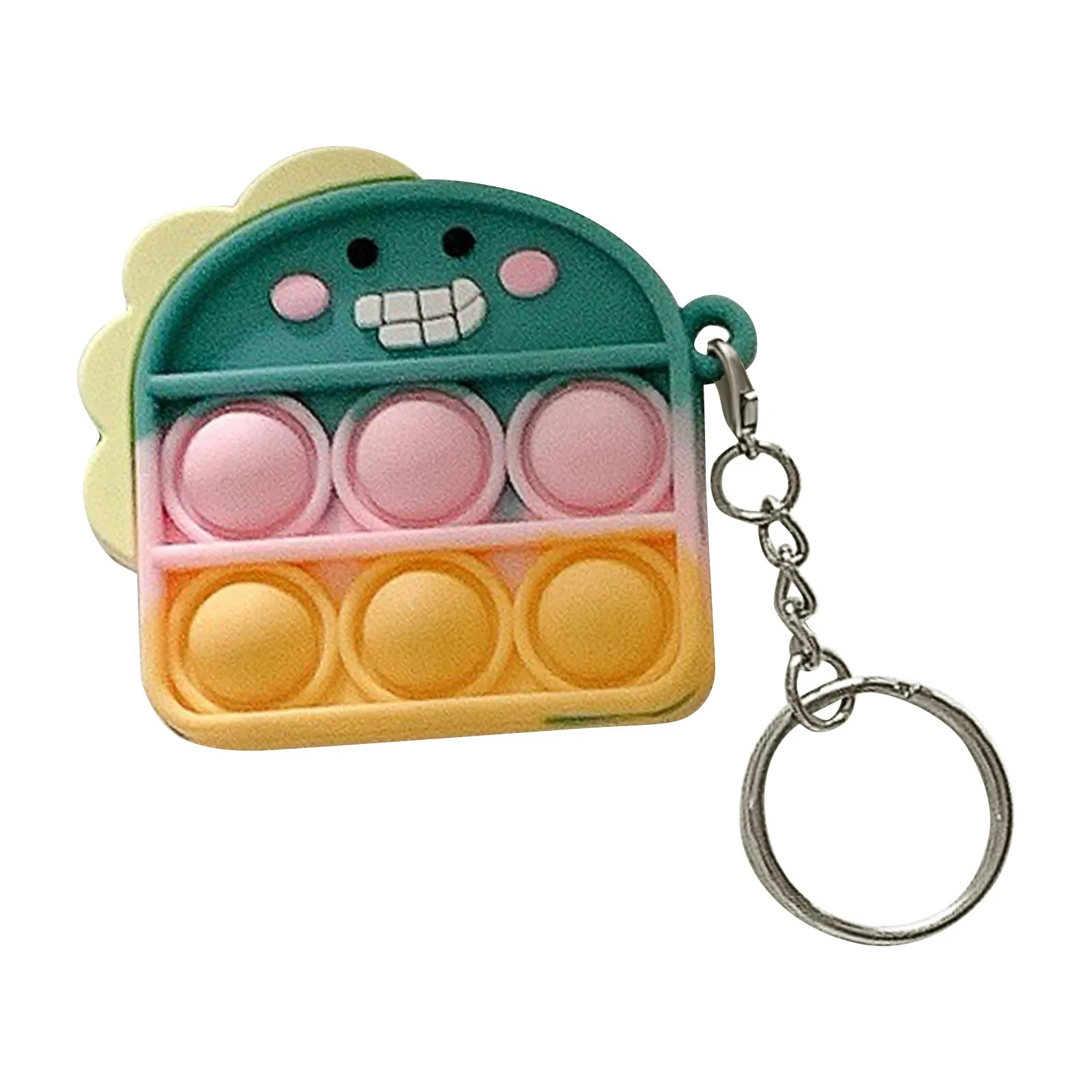 Cheap Mini Push Bubble Sensory Fidget Toys Keychain Simple Dimple Squishy Anti Stress Reliever For Adult Kids Popite Fidget Toy atomic nee dohs Squeeze Toys