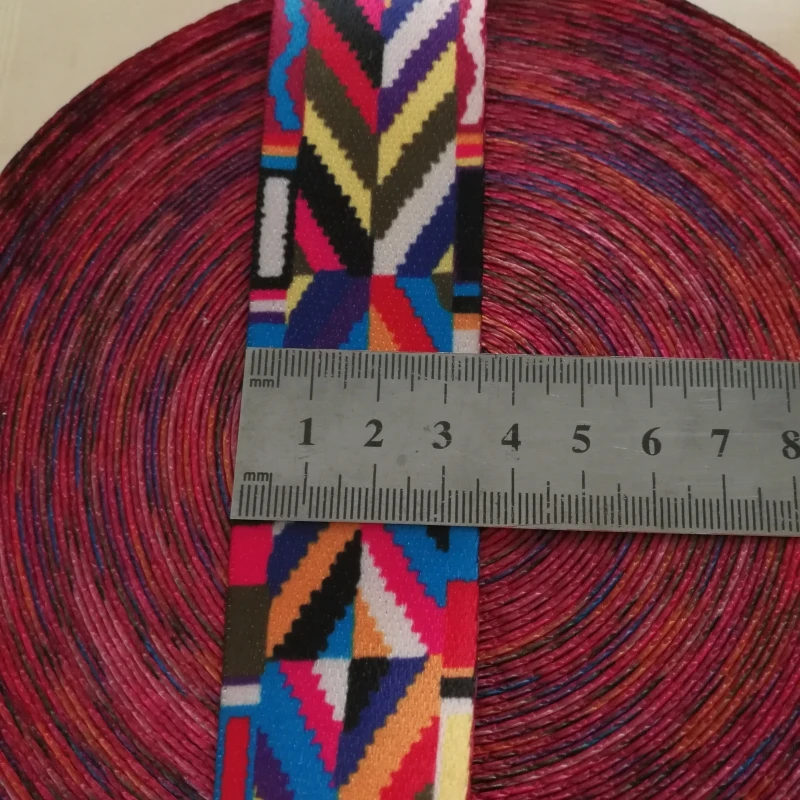 Цветной наплечный ремень для сумок 2 метра из полиэстера с принтом ширина 3 5 см/3 8