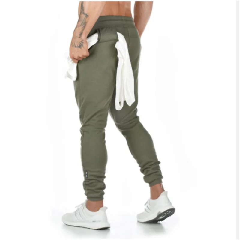 Г.; nuevos pantalones de algodón para correr mallas para hombres calzas deportivas entrenamiento pantalones de Chantal para hom - Цвет: green