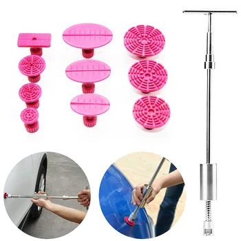 

Hot Paintless Car Dent Repair Puller Kit Car Dent Puller Slide Hammer T-Bar Tool with 10pcs Dent Removal Pulling Tabs for Car Bo