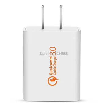 

QC3.0 Fast Quick Chargers EU US AC Home Travel Wall Charger For Samsung s8 s10 s11 Huawei htc android phone