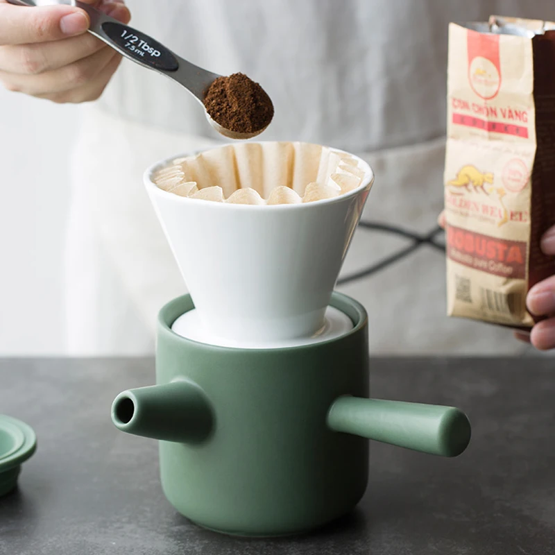 

450ML Ceramic hand brewed coffee set New Household portable Coffee sets Coffee utensils Coffee filter Creative suit