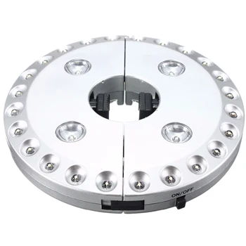 

Patio Umbrella Lights, Parasol Lights,Wireless Lamp, with 28Led ,Camping Tents and Outdoor Use (Silver)