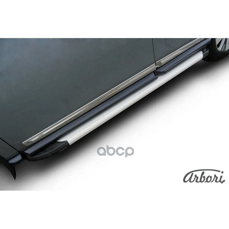 Комплект Алюминиевых Порогов Arbori Optima Silver 1800 Для Nissan Pathfinder-Нв Arbori арт. AFZDAALNIP1402