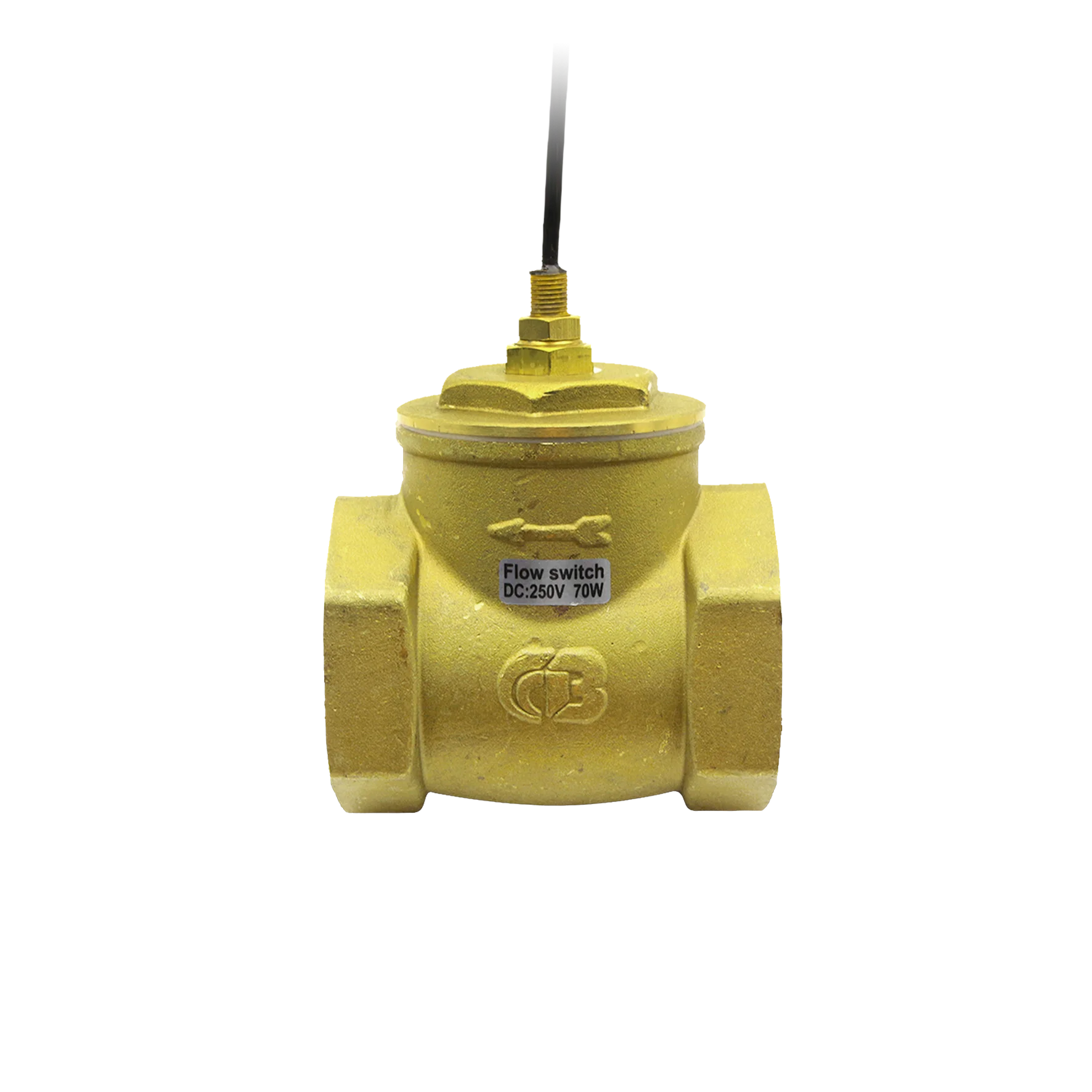 DN50 Baffle Copper Brass Water Level Float Switch Solenoid Valve Reed