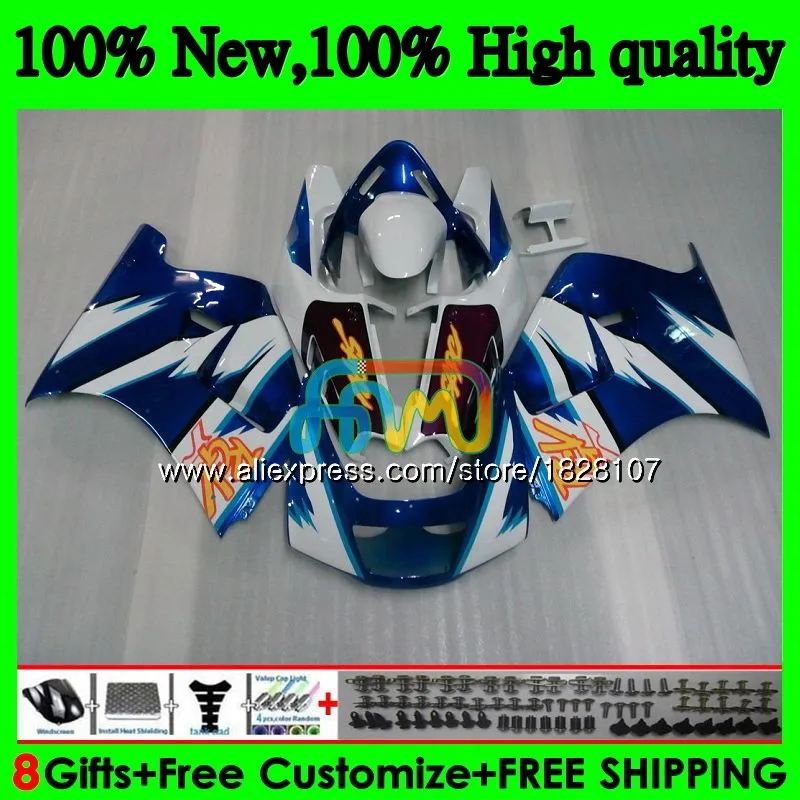 No. 1 Body For SUZUKI Blue white SAPC VJ21 RGV250 88 89 90 91 65BS.2 RGVT250 VJ 21 RGV-250 VJ22 RGV 250 1988 1989 1990 1991 Fairing - Цвет: No. 1