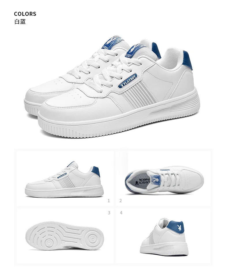 PLAYBOY New Walking Shoes Men Leather Sneakers Outdoor Sports Climbing Camping Non-slip Wearable Trekking Shoes Upgrade Big Size