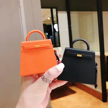 

Italy luxury brand tote bag +ring Bluetooth wireless headset set soft cover For Airpods Earphone Protective Shockproof cases