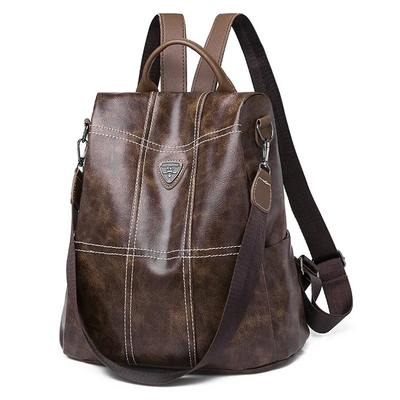 Рюкзак с перекрестной каймой, женский рюкзак, дорожная сумка, большая емкость, корейский стиль, многофункциональный, Retro College стиль, женская сумка Wh