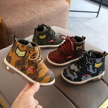 

2019 Winter New Baby Boy Martin Boots Children Martin Boots Catamite Boots Kids Short Boots Non-slip In The Child Boots 2-6 Year