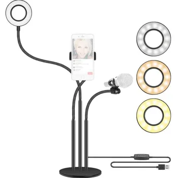 

LED Selfie Fill Light Phone Live Beauty Lamp With Clip Live Lampara Photography Lamps Bracket Luces Led Cocina Girls Gifts Lampe