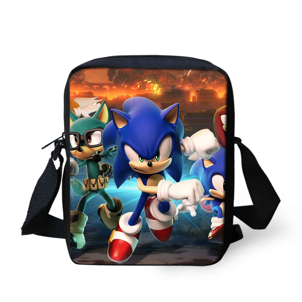 Sonic The Hedgehog, маленькие сумки-мессенджеры для женщин, мини-сумка на плечо для детей, мальчиков и девочек, мультяшная маленькая Повседневная Сумка кросс-боди, сумки на лямках