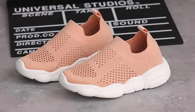 Baby Toddler Flats Sports Breathable Kids Shoes Boys Girls Casual Sneakers Student Single Shoes