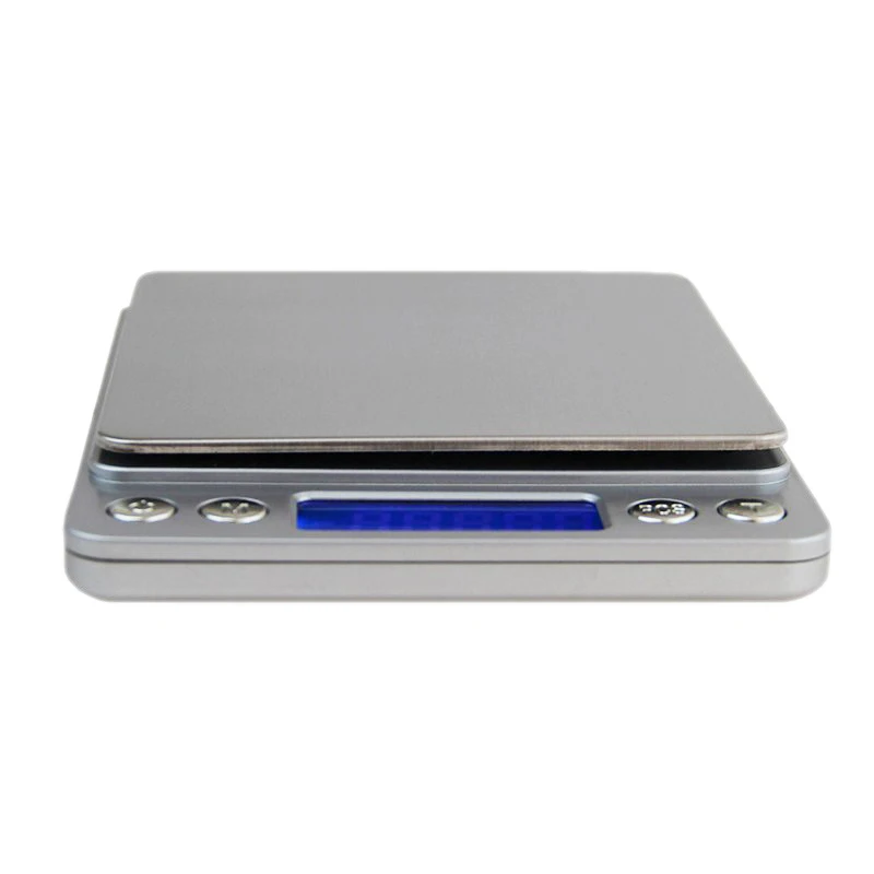 500g x 0.01g Portable Mini Electronic Food Scales Pocket Case Postal Kitchen Jewelry Weight Balance Digital Scale With 2 Tray
