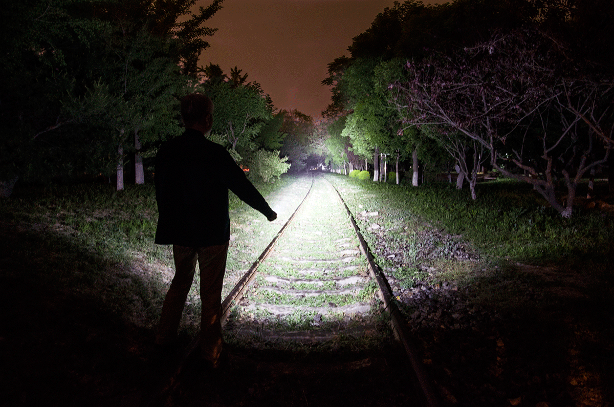 Flashlight In The Dark Gif