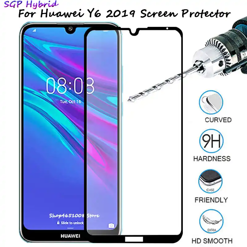Película Protectora De Pantalla de Vidrio Templado para Huawei Y6//Y6 Prime 2019 Teléfono Móvil