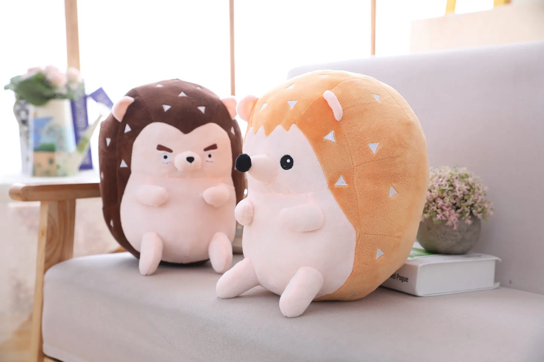 1 pc/25 50 см, симпатичные, с плюшевым ежом; игрушка мягкие Животные с плюшевым ежом; кукла подушка для сна, игрушки для детей, подарок ко дню рождения
