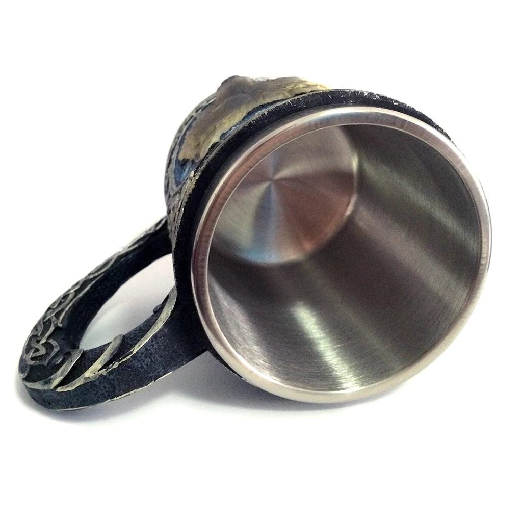 Double Wall Stainless Steel Skull Wolf Mugs Coffee Cup Mug Hallowmas Gift Double Wall Stainless Steel Skull Wolf Mugs Coffee Cup Mug Hallowmas Gift