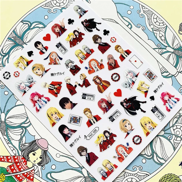 TSC-212 TSC-213 Cartoon anime character 3D Back glue Nail Art Stickers Decals Sliders Nail ornament decoration TSC-129 N