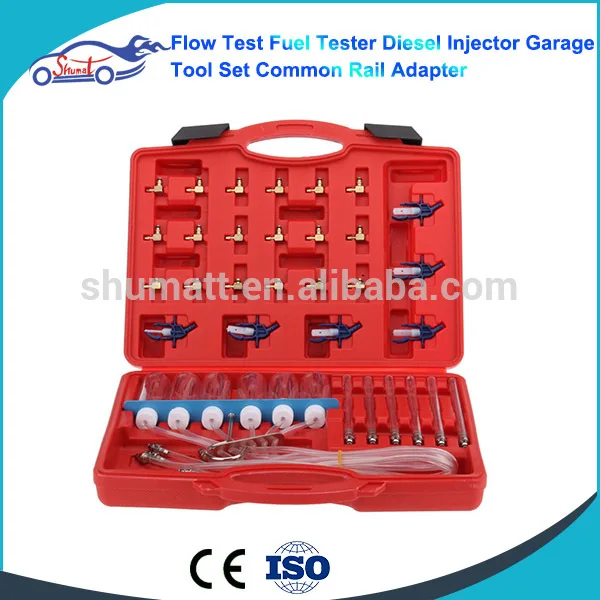 

Flow Test Fuel Tester Diesel Injector Garage Tool Set Common Rail Adapter for AUTO FUEL INJECTOR FLOW METER TEST