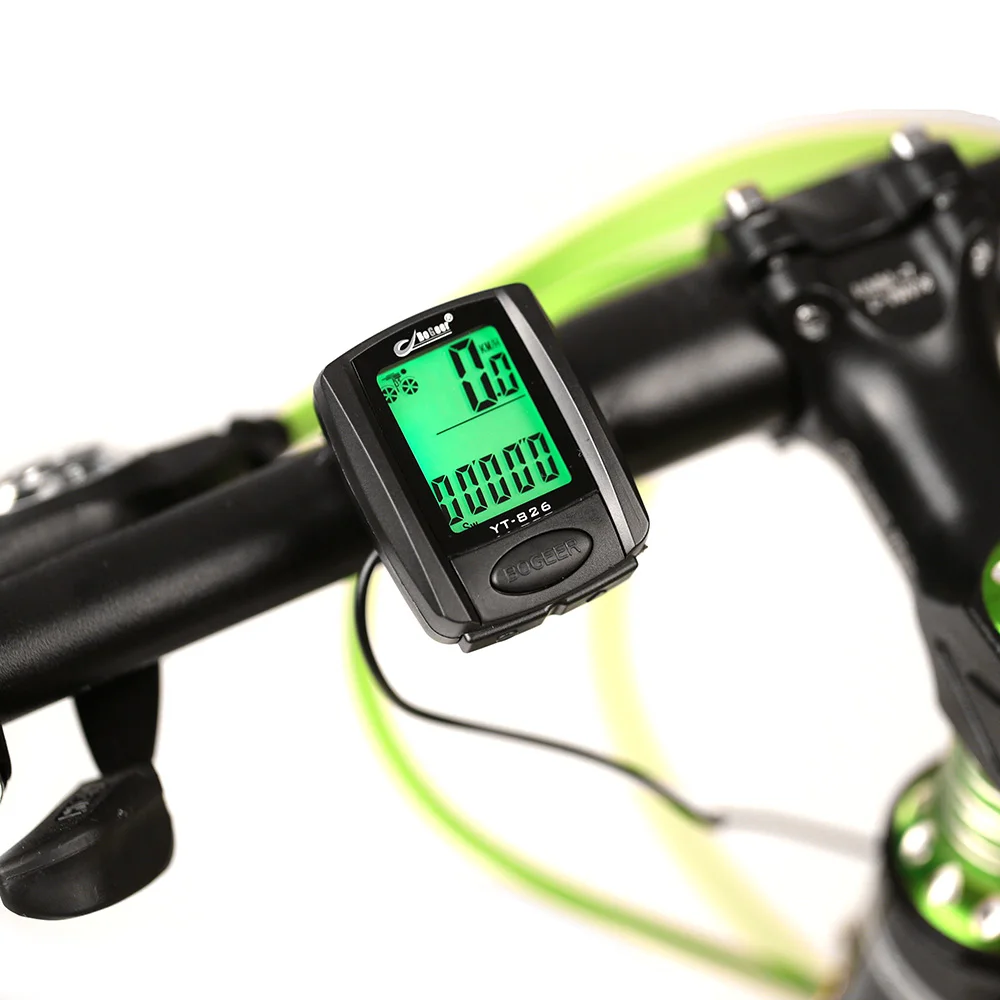 Водонепроницаемый велосипедный компьютер проводной MTB одометр секундомер