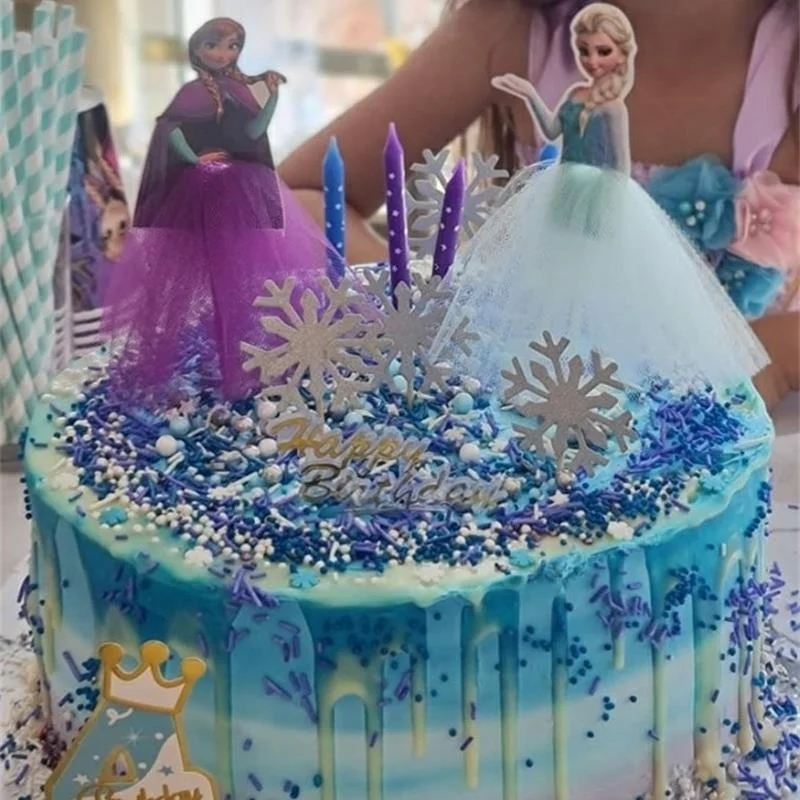 Украшения для торта в виде Принцессы Диснея замороженные торты капкейки топперы