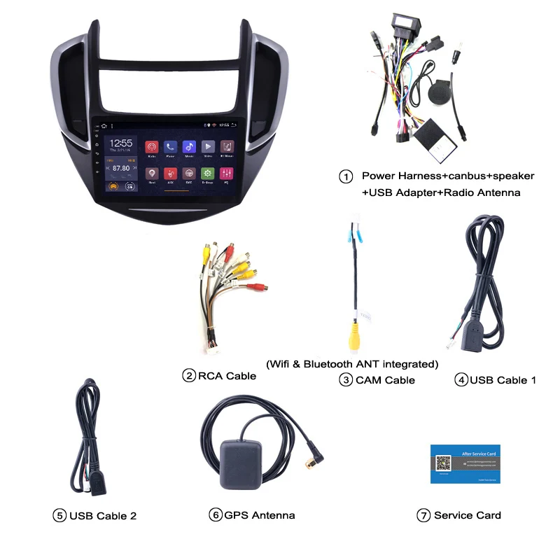 Discount 2G RAM 32G ROM 9 inch Android 8.1 car multimedia system For Chevrolet Trax 2014-2016 gps radio navigation 5