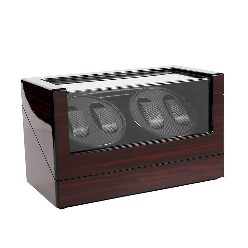 

Fashion Wooden Watch Winder automatic watches Four Head Watch Accessories Box High Quality Watches Storage EU/US/AU/UK Plug