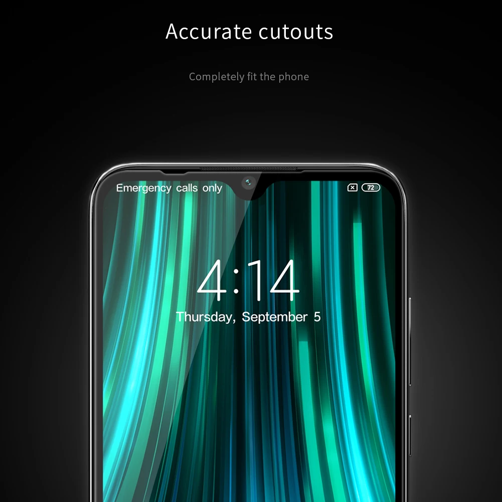 Для Xiaomi Redmi Note 8 NILLKIN Защитная пленка для экрана стеклянная пленка против взрыва против царапин XD CP+ MAX полное покрытие из закаленного стекла