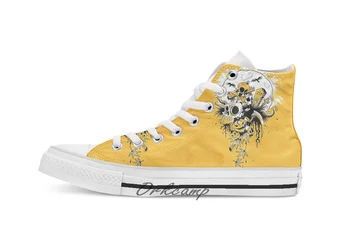 

Samhain Scarecrow Custom Casual High Top lace-up Canvas shoes sneakers Drop shipping