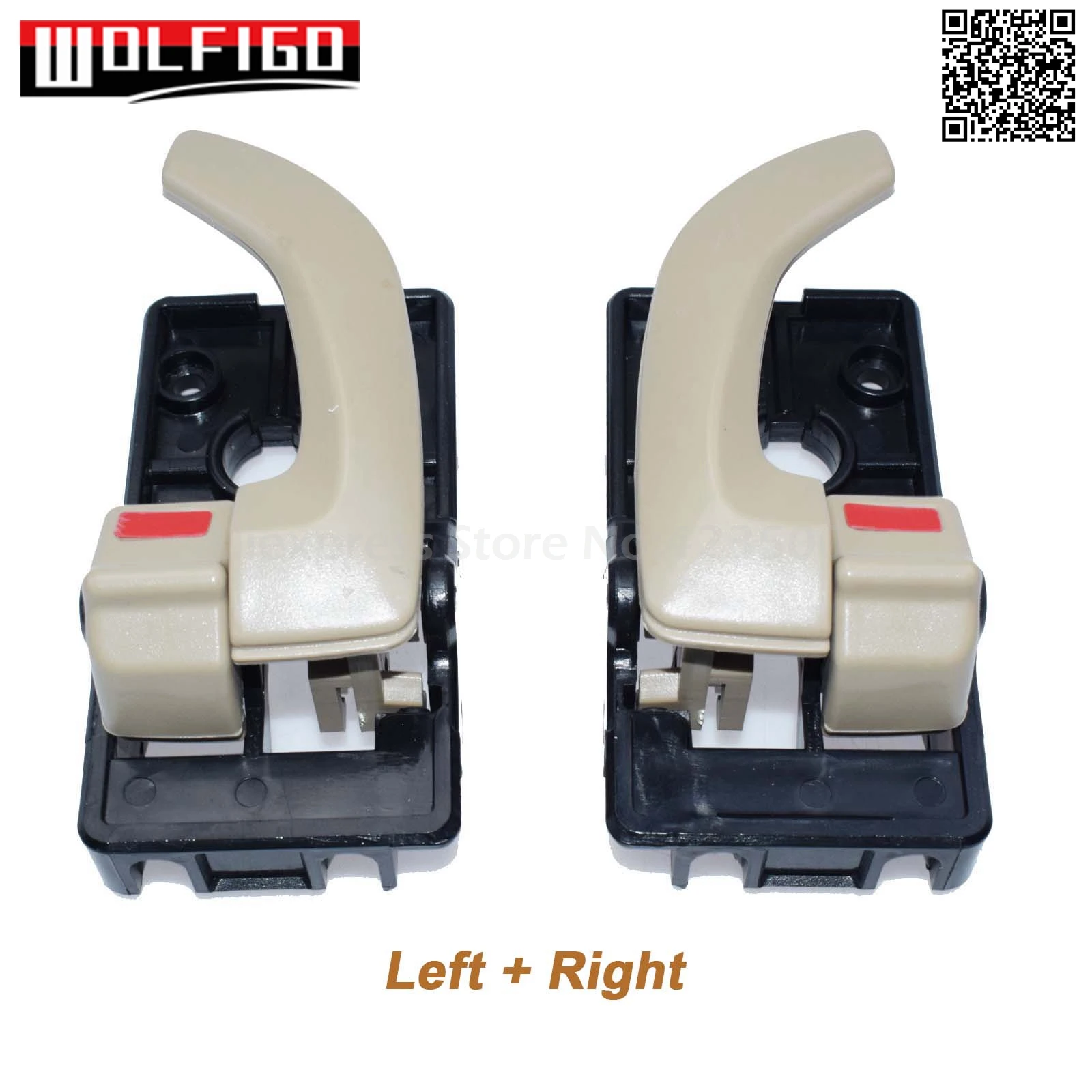 WOLFIGO новые BeigeLeft правая внутренняя дверная ручка автомобиля для 2005 2006 2007 2008 2009 hyundai Tucson 826102E000, 82620-2E000 - Цвет: Pair