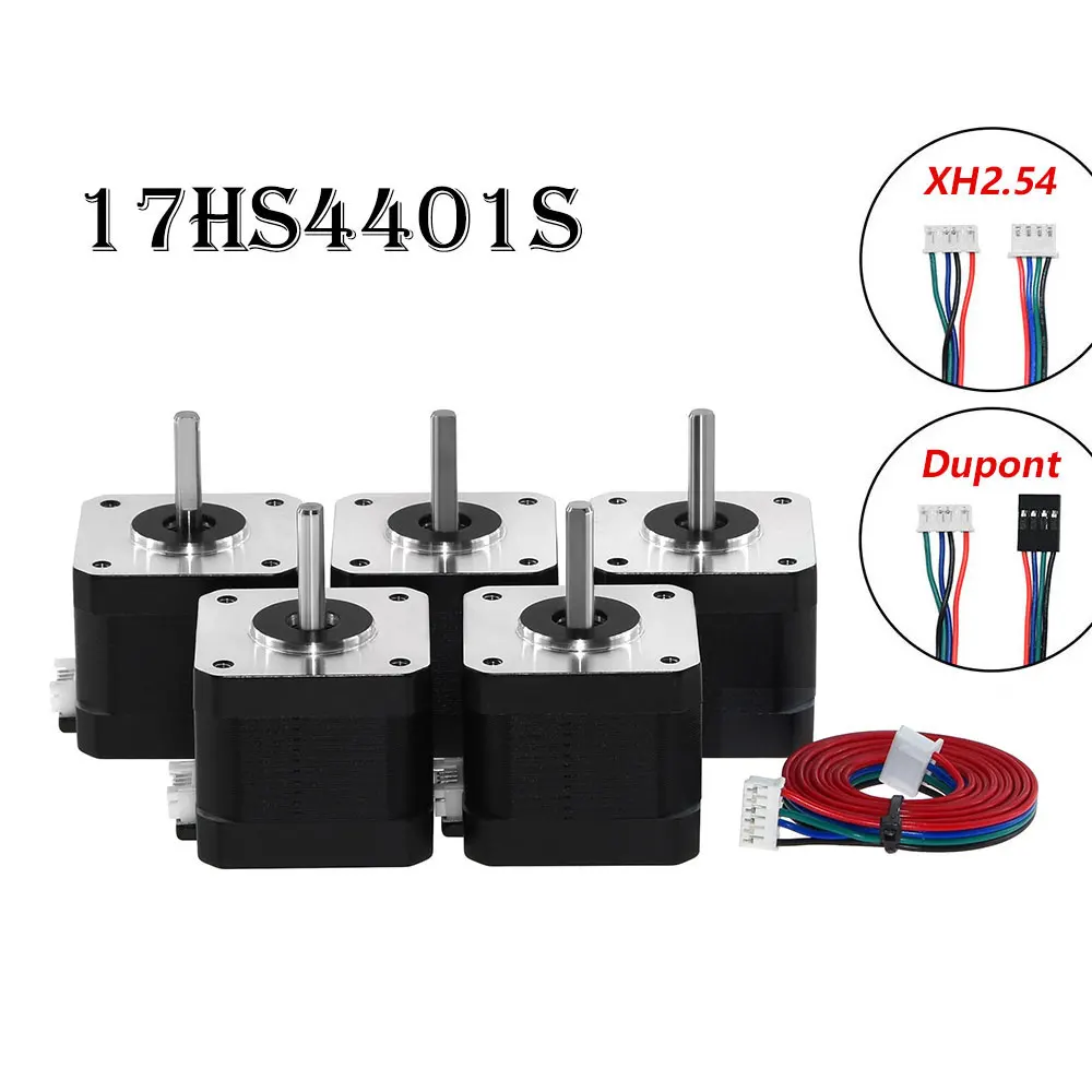 Nema17 Stepper Motor 4 Lead 5Pcs for 3D Printer XYZ CNC Engraver stepper motor