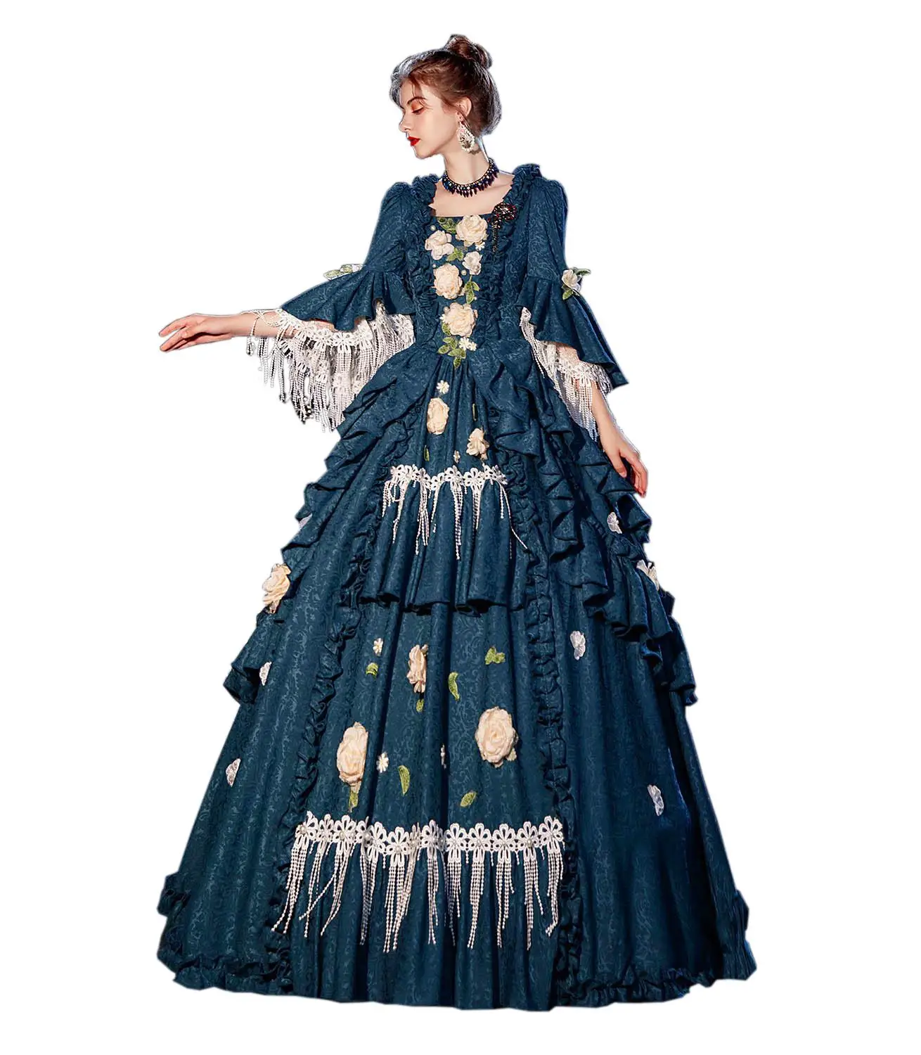 Victorian Rococo Ball Gown Dress Prom Dress Performance Party Photo Catwalk Clothing Victorian 