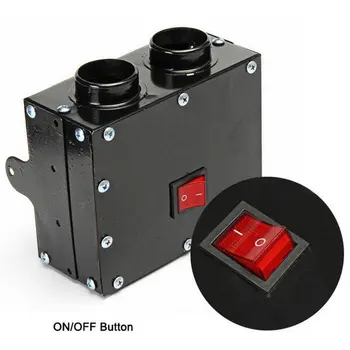 

12V Car Fan Heater Warm Window Demister 2 Hole Car Heat Fan Defroster Defoger