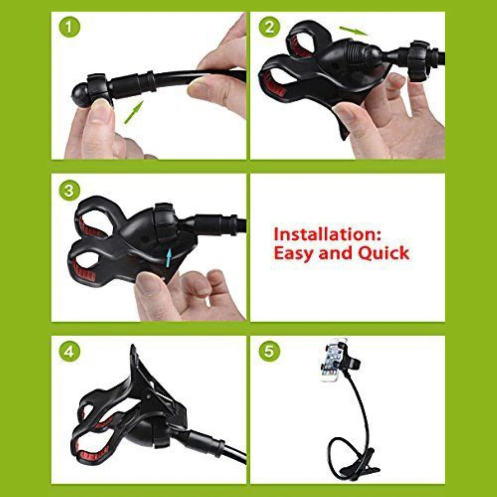 Universal Cell Phone holder Flexible Long Arm lazy Phone Holder Clamp Bed Tablet Car Mount Bracket For iPhone XS X Samsung