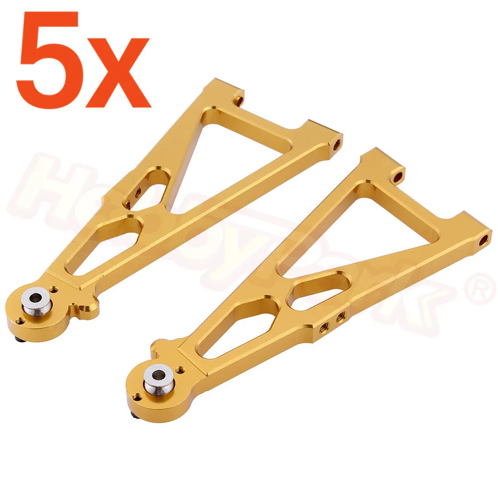 5 пар/лот Alum Fron нижний рычаг A-Arms для RC 1/10 Электрический Himoto E10XT E10XTL E10MT E10MTL обновленные части 33602G 31603