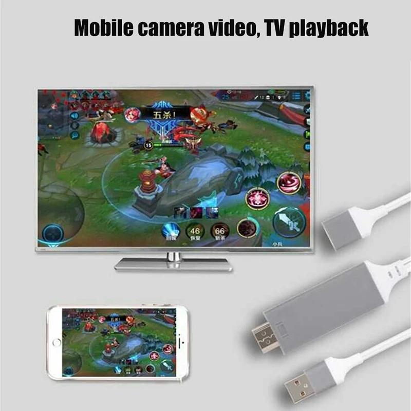 1 м USB к HDMI адаптер type-C Micro USB Женский к HDMI Мужской HD 1080P HDTV адаптер конвертер кабель для iPhone 6 7 Plus