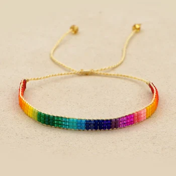 

Go2boho Bracelets For Girls Miyuki Bracelet 2020 Boho Friendship Pulseras Rainbow Women Jewelry Handmade Loom Woven Jewellery