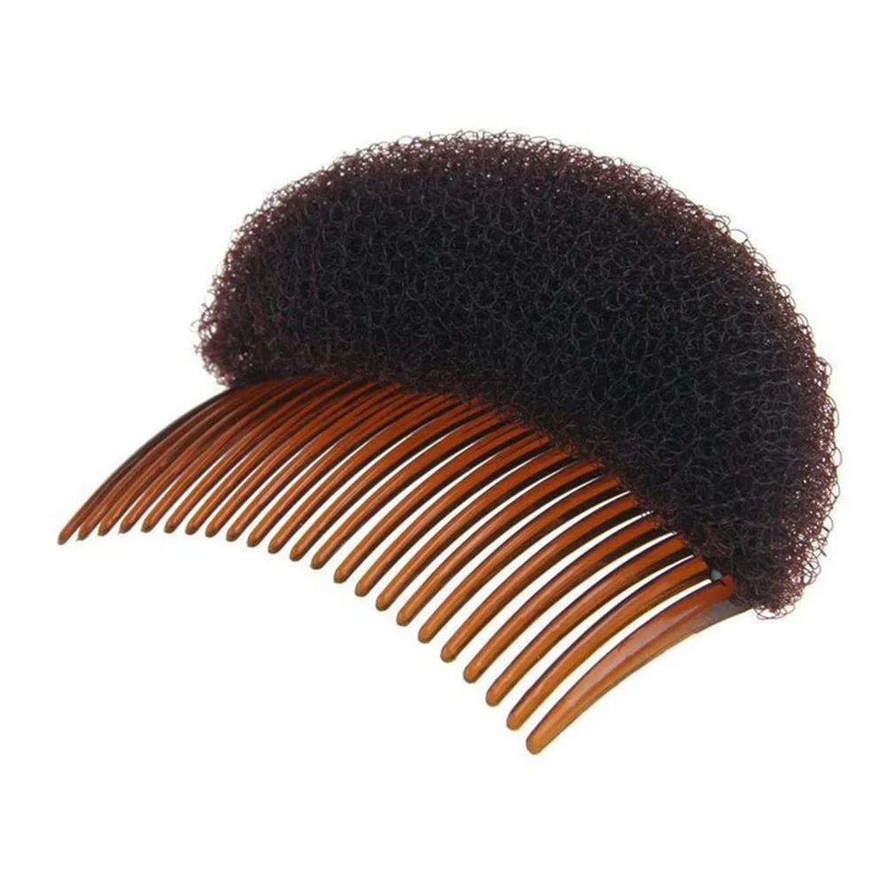 Леди свадебные волосы для укладки волос булочка производитель DIY губка увеличивающая пушистые накладки для волос Принцесса заколка для укладки волос гребень для пучка производитель - Цвет: Coffee