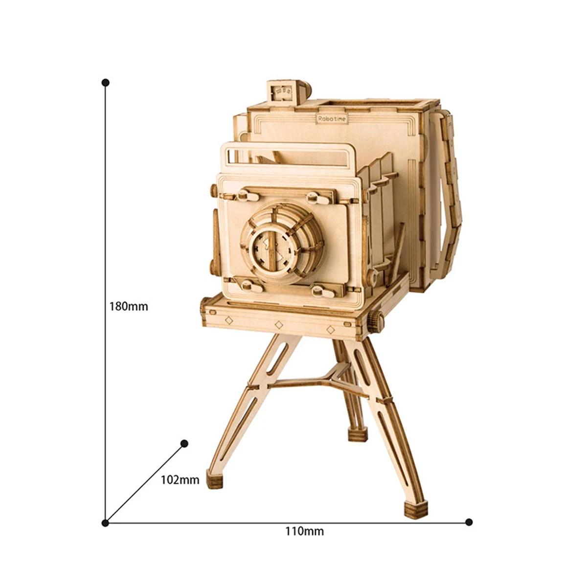 TG403 Vintage Camera DIY 3D деревянная игра-головоломка сборка Популярная игрушка подарок для детей и взрослых DIY 3D коробка граммофона, тыквенная тележка - Цвет: TG403 Vintage Camera