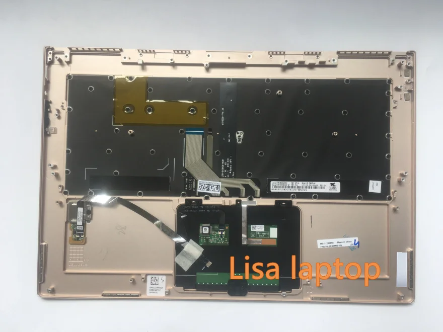 Для lenovo yoga 910-13ikb yoga 5 Pro оболочка клавиатура абсолютно новая золотая с отпечатком пальца русская
