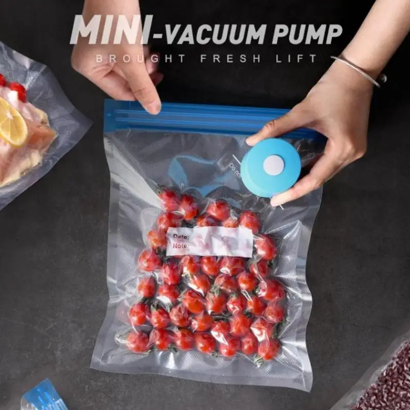 1 комплект синий мини автоматический вакуумный насос с герметичным пакетом многофункциональная Бытовая Вакуумная машина для закусок/одежды