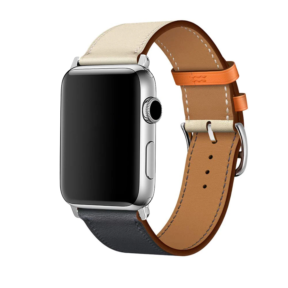 Eastar высокого качества кожаная Петля для Apple Watch серии группа 3/2/1 Спортивный Браслет 42 мм 38 мм ремешок для iwatch 4 группа 40 мм 44 мм