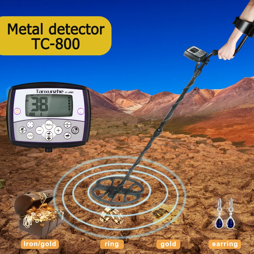 Metal Detector Pinpointer Waterproof Search Coil Gold Detectors Treasure Hunter Tracker Metal Finder LCD Treasure TC