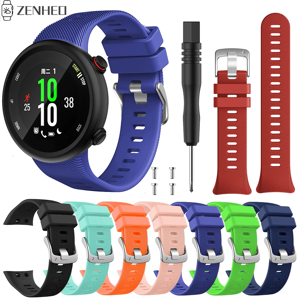Силиконовый ремешок для часов Garmin Forerunner 45 45S смарт часы с заменой ремешка|Ремешки